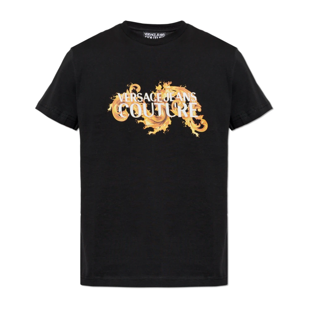 Versace Jeans Couture Uomo Nero - T-Shirt Stampata - Tops - Xl