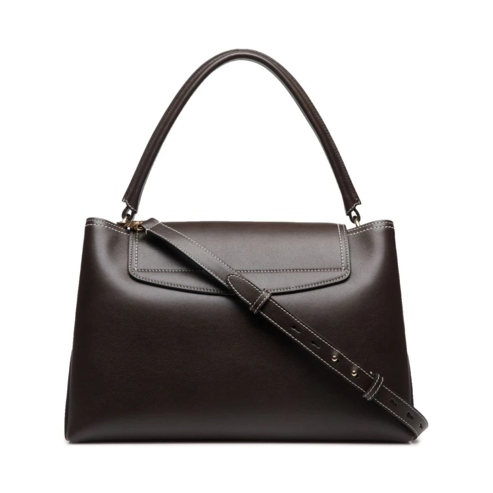 Bally Koffiebruine Top Handvat Schoudertas Brown Dames