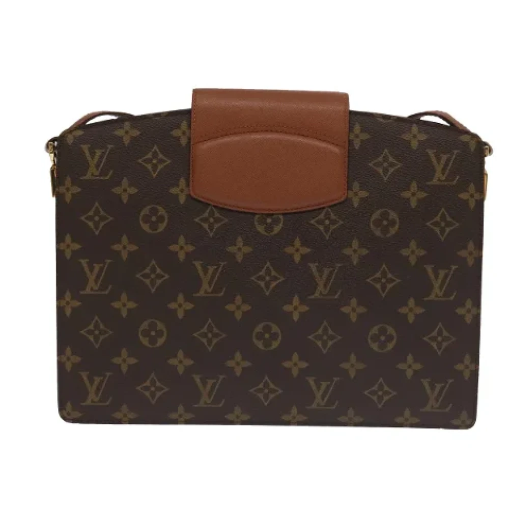 Louis Vuitton Vintage Pre-owned Canvas shoulder-bags Brown Dames