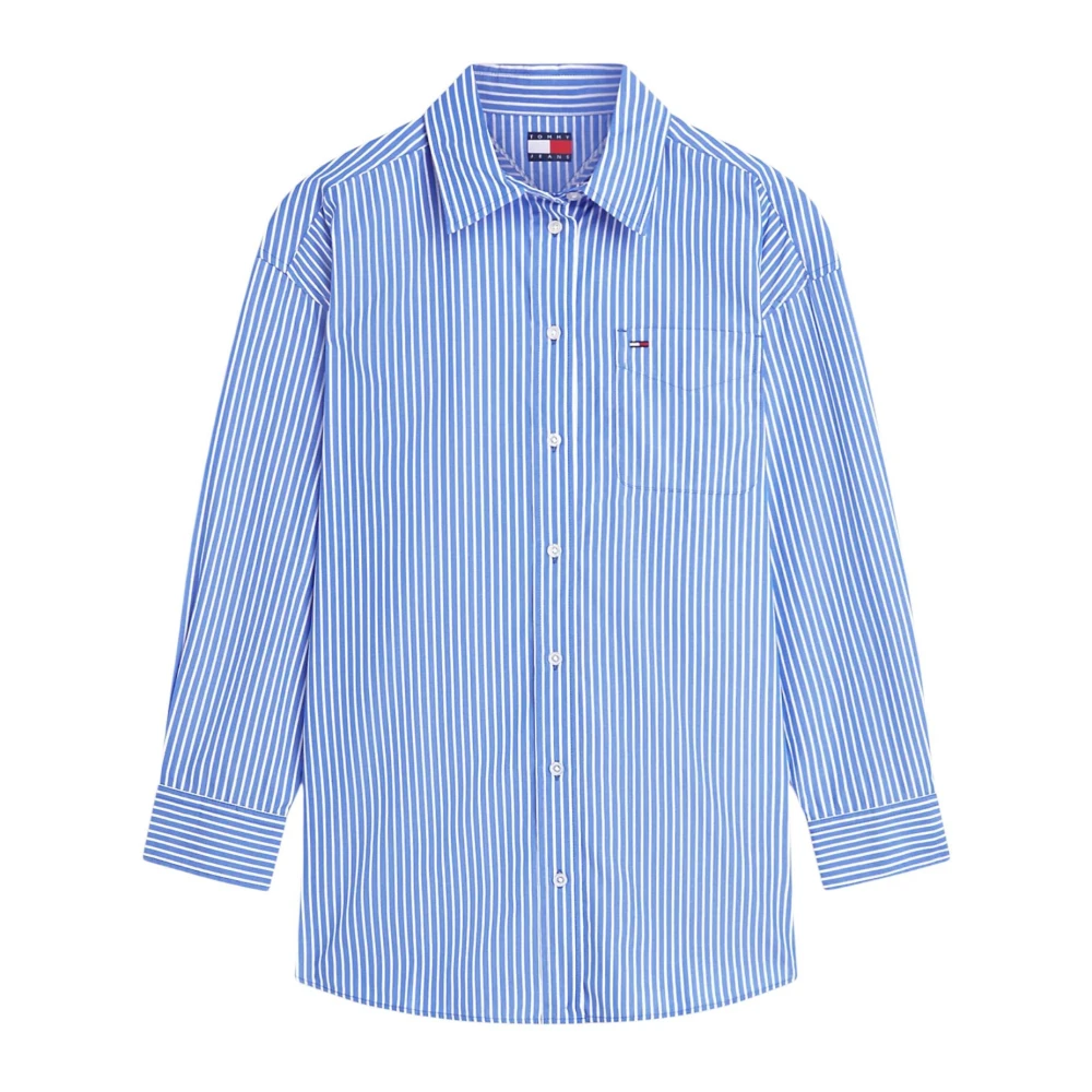 Tommy Jeans Women's Tjw Ovs Essential Shirt Ext Dw0dw22936 L/S Shirt (Pack of 1) - Image 4