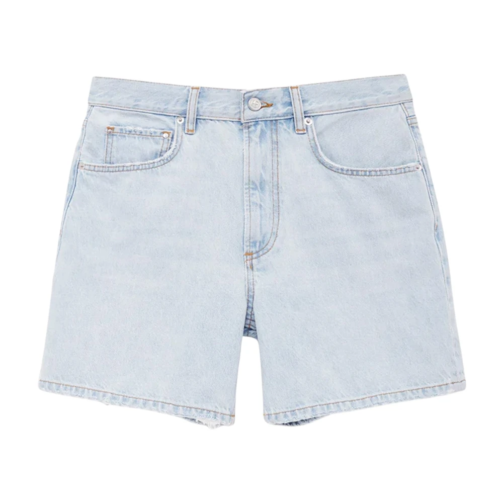 Anine Bing Blue Denim Shorts, Female, W26, Delaney Short