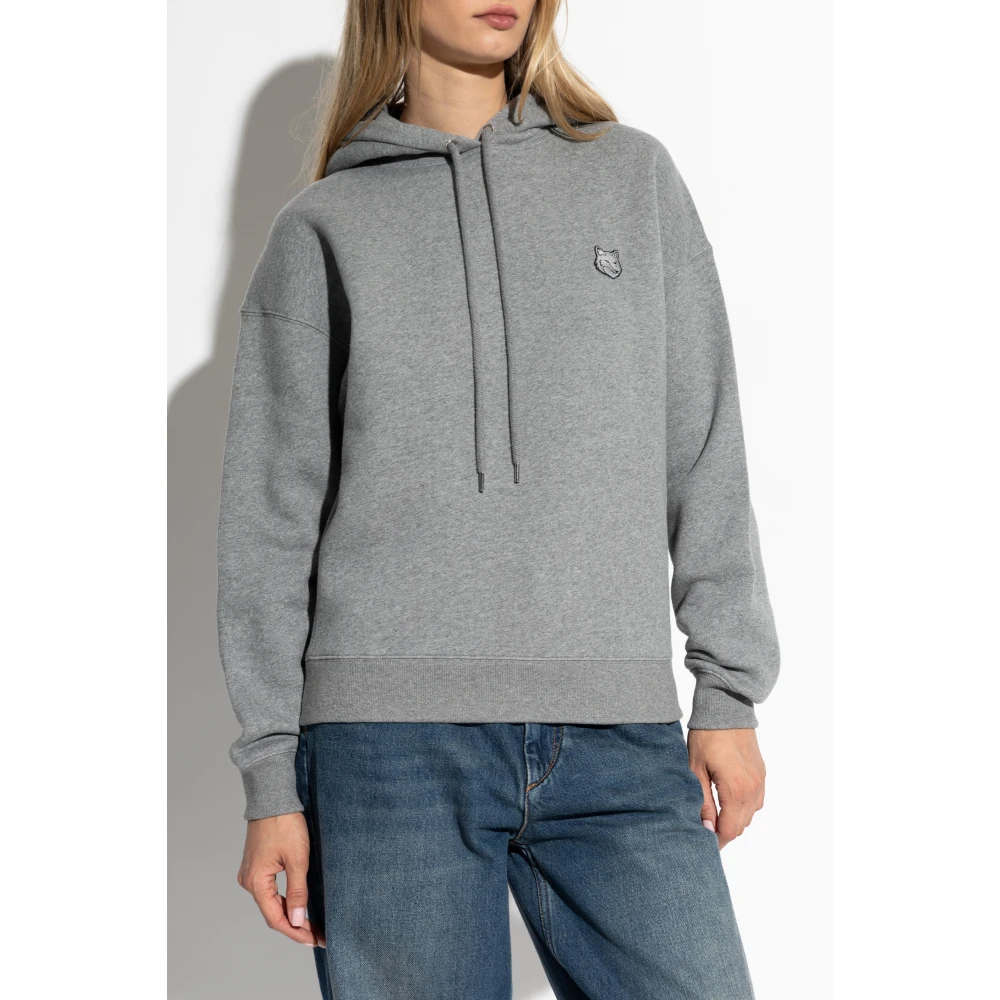 Maison Kitsuné Hoodie Gray Dames