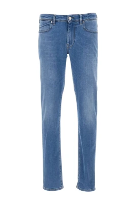Blå Jeans för Män Stilfull SS24
