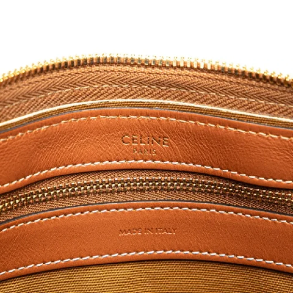 Celine Vintage Pre-owned Plastic shoulder-bags Brown Dames