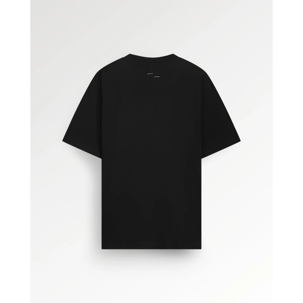 Filling Pieces T-shirt Embroidered Knot Black Heren