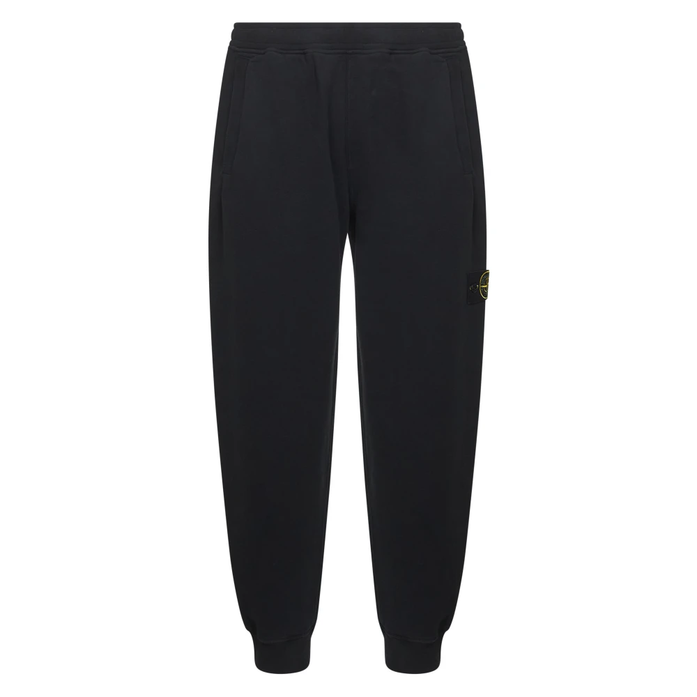 Stone Island Men's Black Cotton Jogger Trousers - Sweatpants - S - Trousers