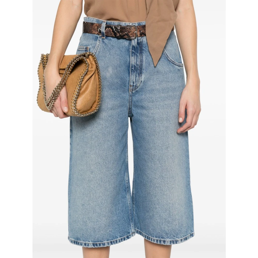 Stella Mccartney Heldere Blauwe Denim Shorts Blue Dames
