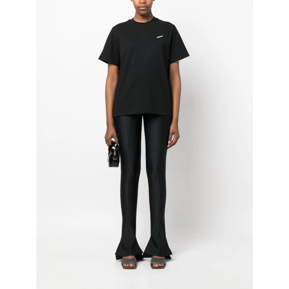 Coperni Logo Boxy Gebreide Top Black Dames