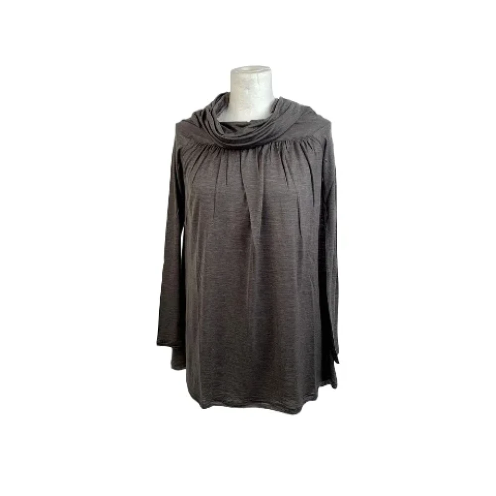 Missoni Pre-owned Wool tops Gray Dames