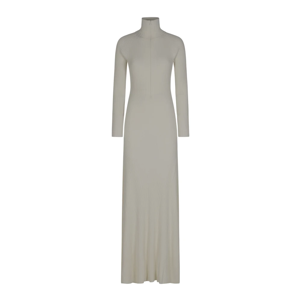 Coperni Women's White Leg Cut-Out Rib Gown - Gowns - S - Dresses