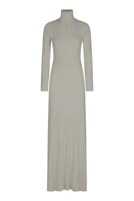 Leg Cut-Out Rib Gown