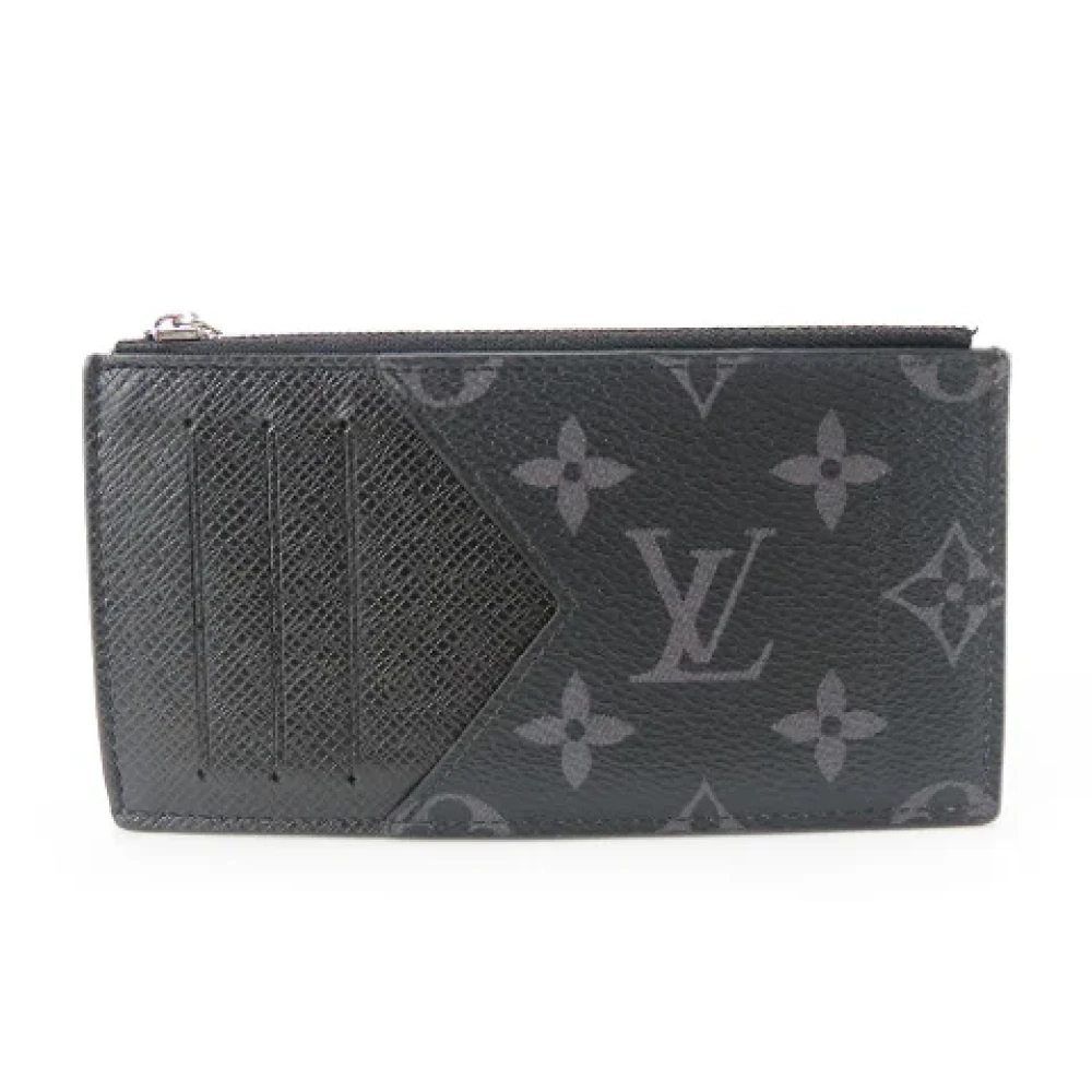 Louis Vuitton Vintage Pre-owned Canvas wallets Black Heren