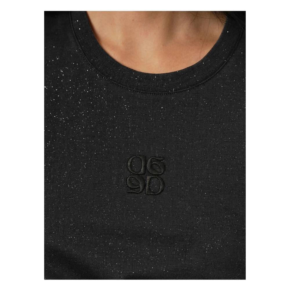Dante 6 Lyric Tee Top in Donkergroen Black Dames