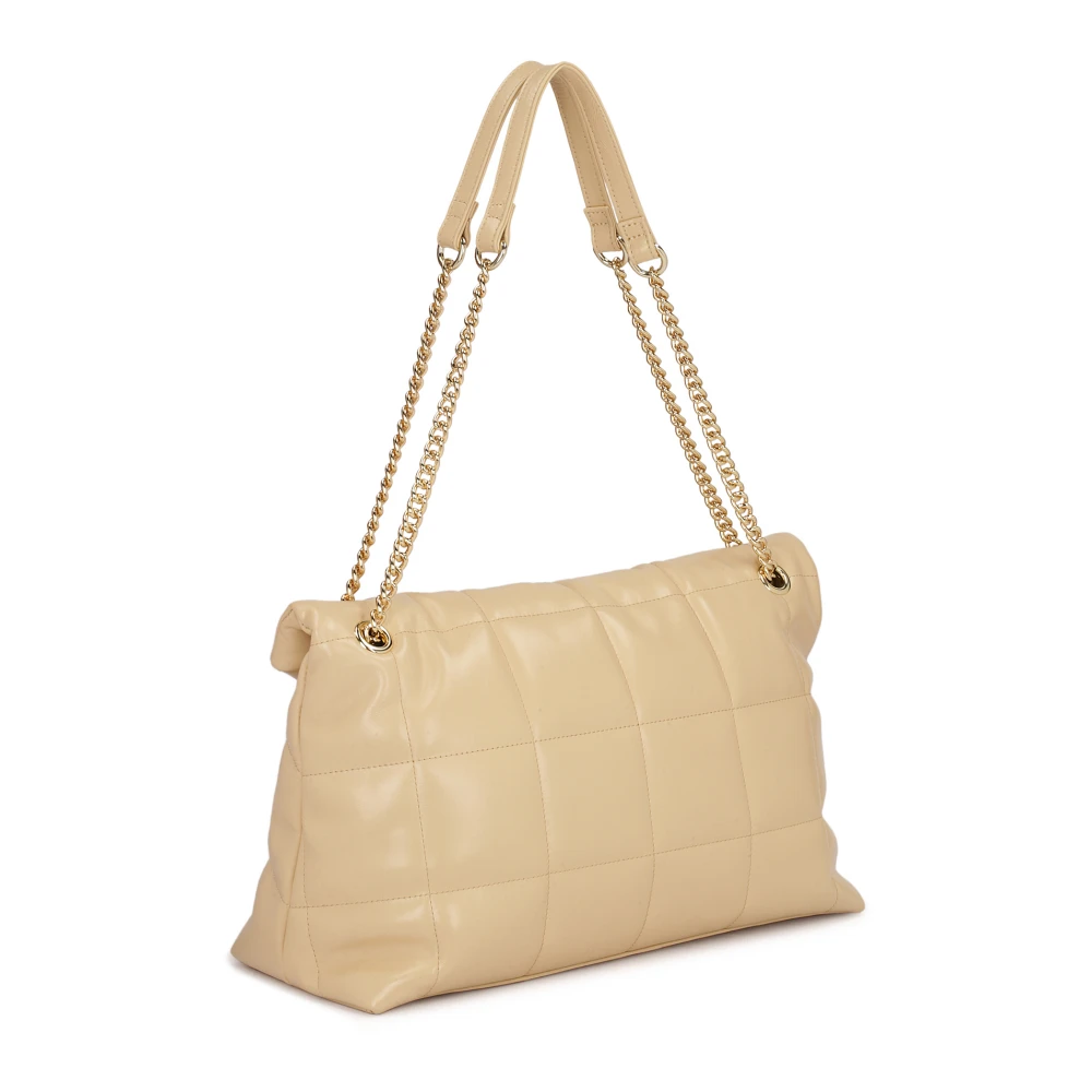 Kazar Gestikte patroon leren handtas Beige Dames