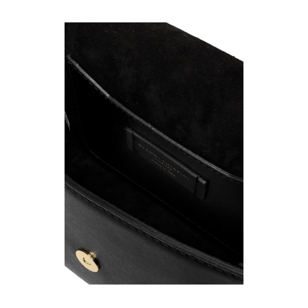 Gianni Chiarini Zwarte Leren Crossbody Tas Meg Black Dames