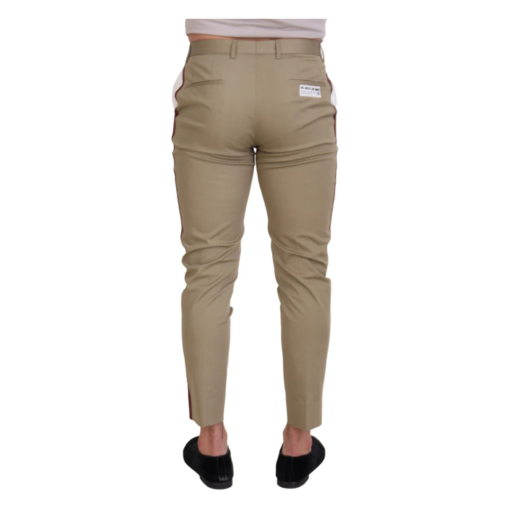 Dolce & Gabbana Chique tweekleurige katoenen broek White Heren