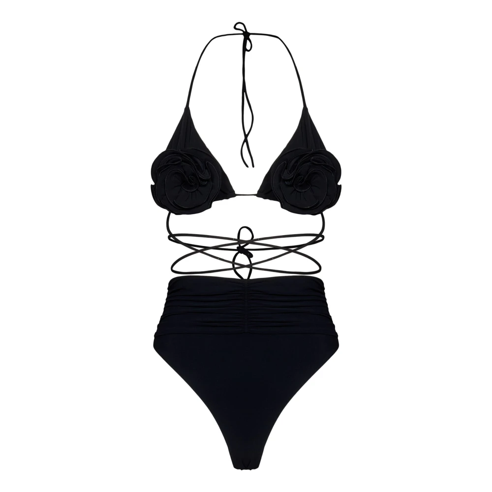 Magda Butrym Svart Triangel Bikini Badkläder Black, Dam
