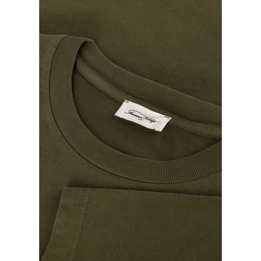 American vintage Heren Polo T-shirt Fizvalley Groen Green Heren
