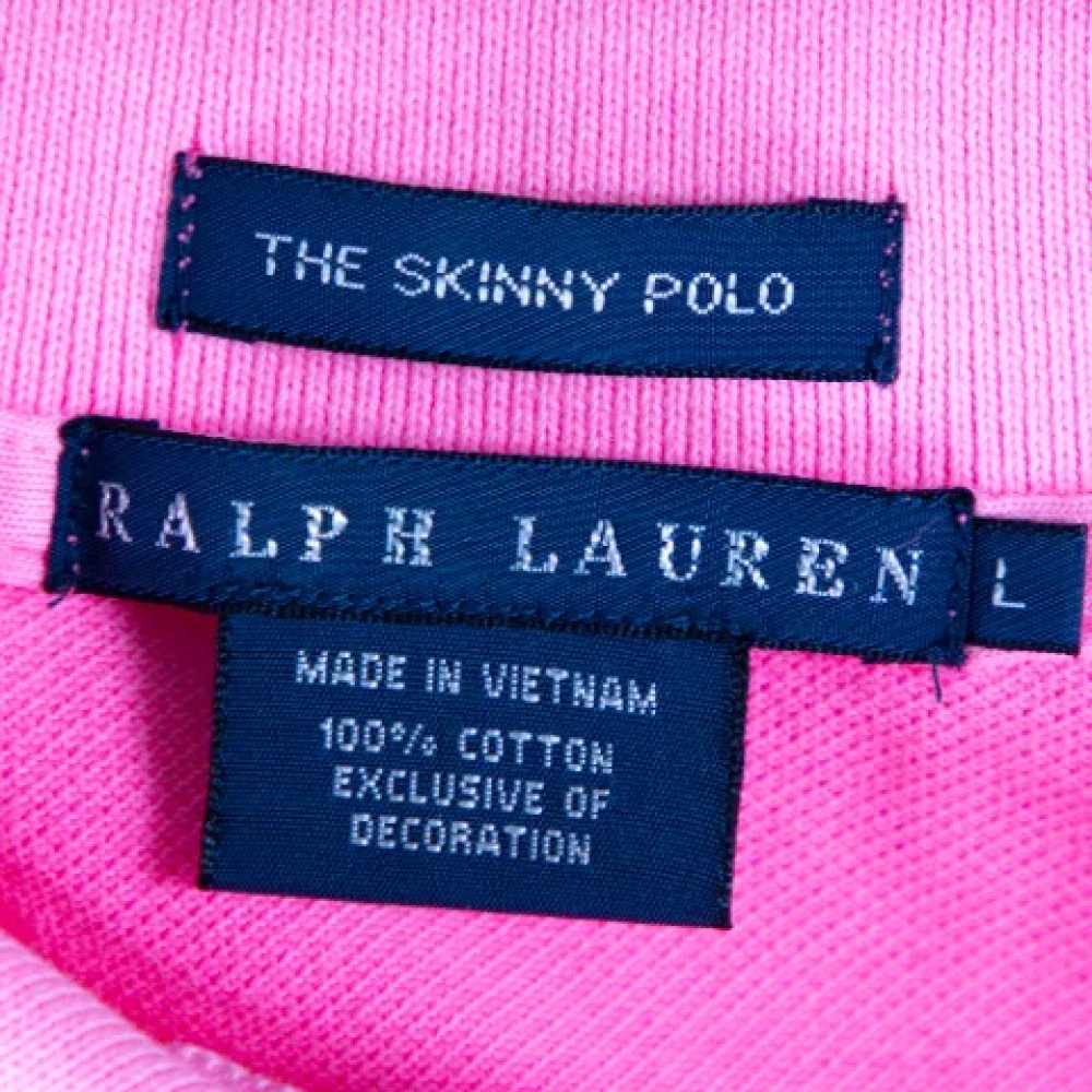 Ralph Lauren Pre-owned Cotton tops Pink Dames