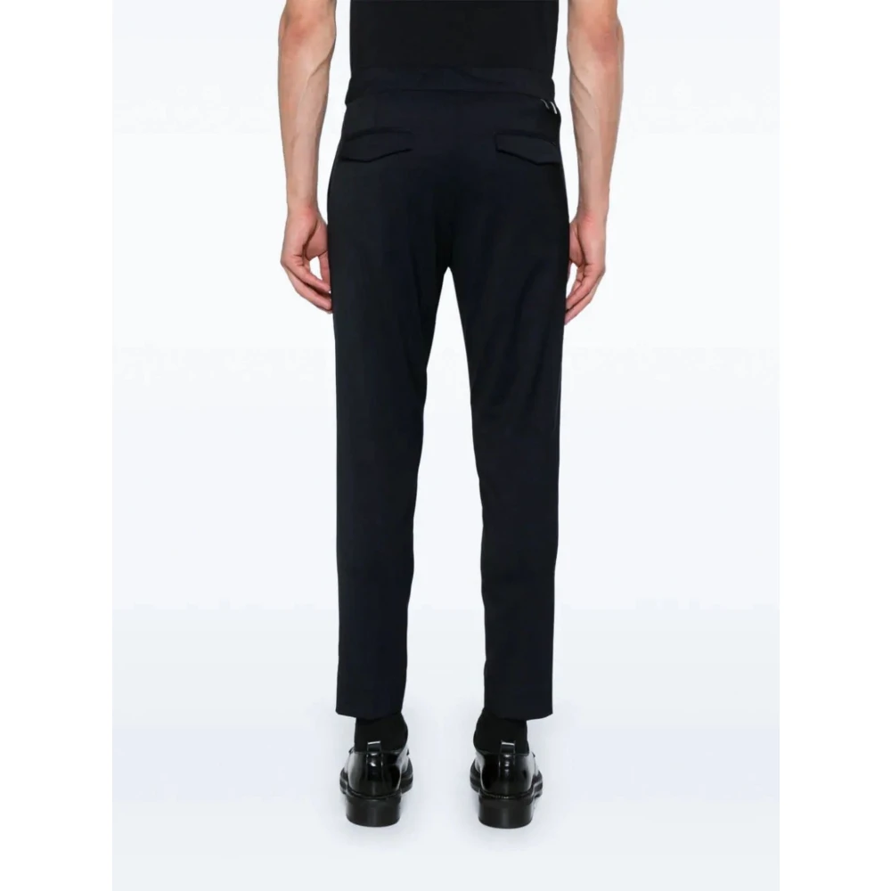 Low Brand Donkerblauwe wollen broek Blue Heren