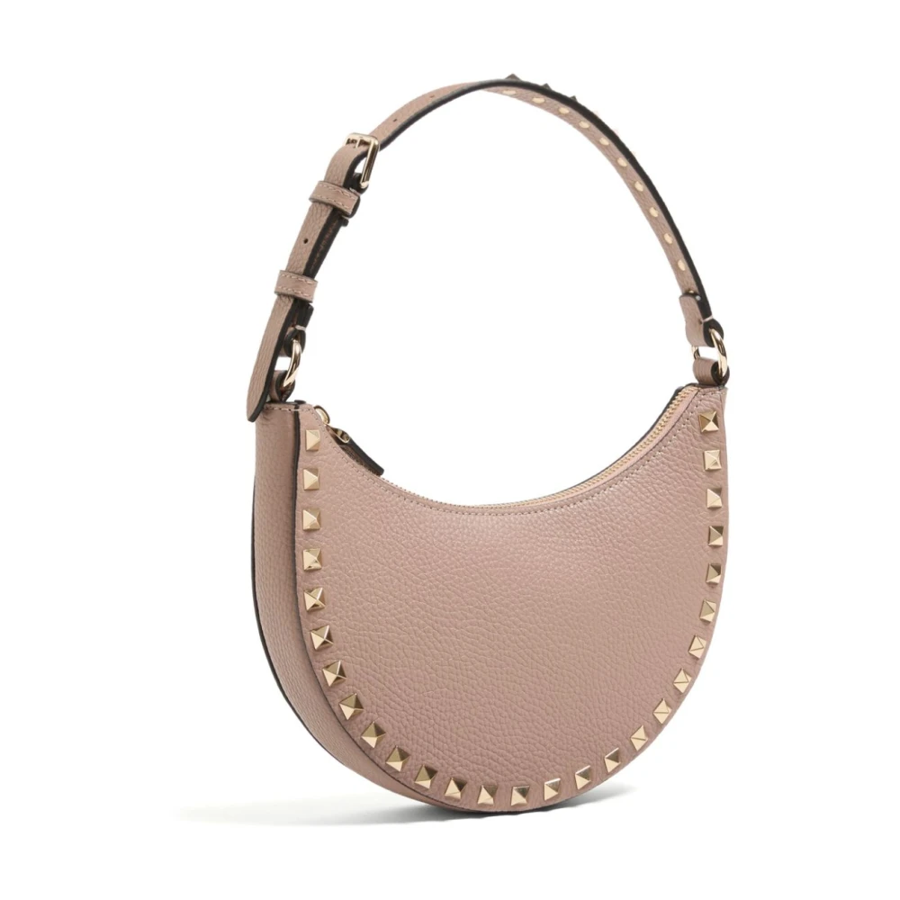 Valentino Garavani Rockstud Mini Hobo Tas Pink Dames