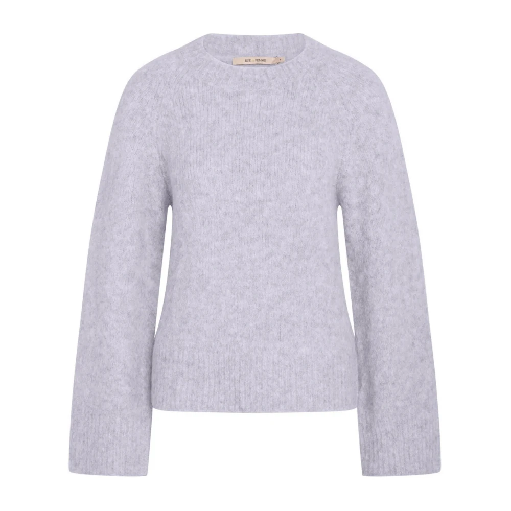 RUE de Femme Elegante Gebreide Trui in Licht Lila Purple Dames