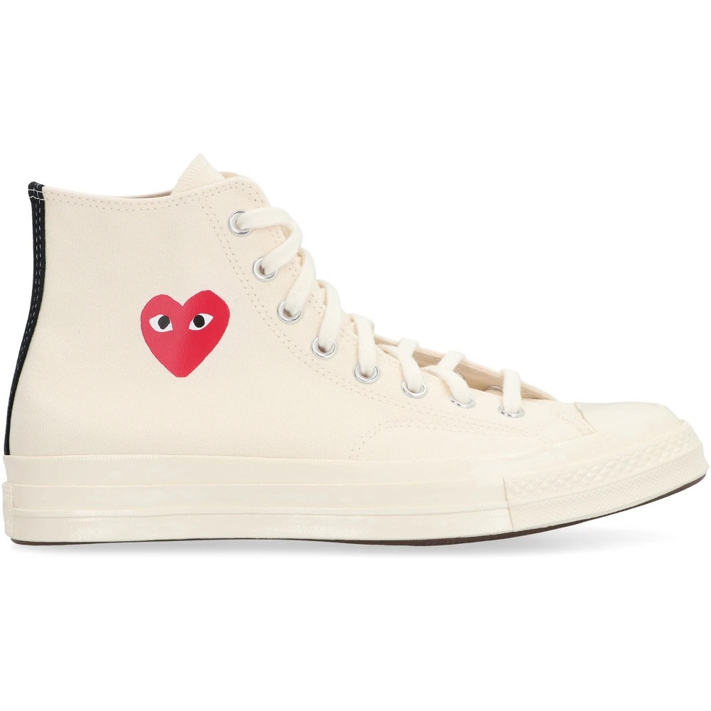 Comme des Garçons Play Small Heart Hi Top Sneaker unisex Schoenen Wit