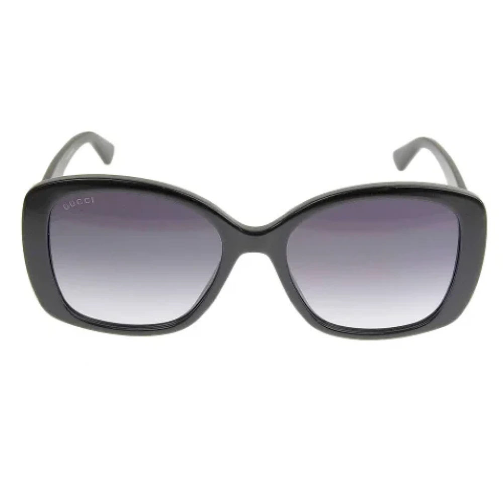 Gucci Vintage Pre-owned Plastic sunglasses Black Heren