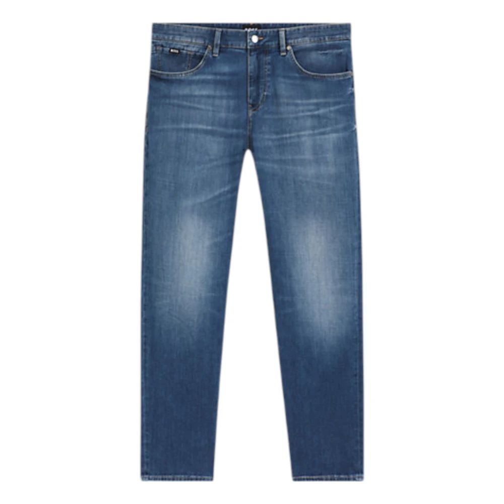 Hugo Men's Blue Slim Fit Jeans, W40 L32, Comfort-Stretch Denim Jeans