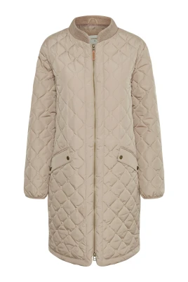 Quiltad Jacka Silver Mink
