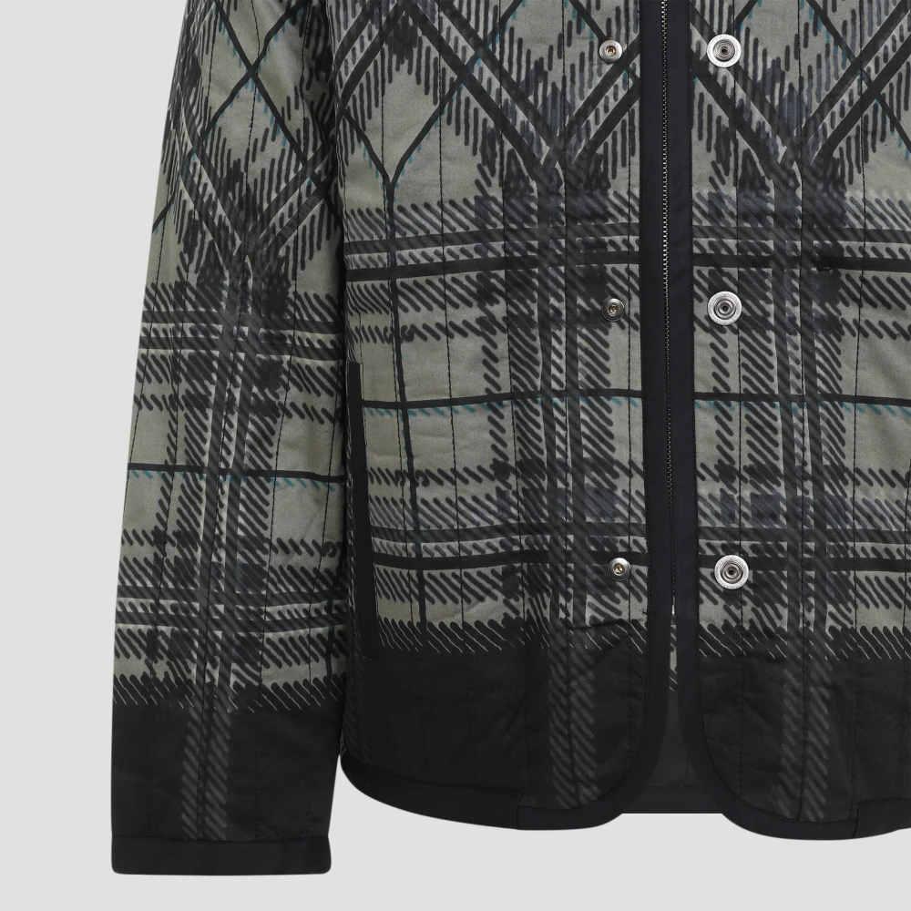 Craig Green Zwart Geruit Gewatteerd Fade Jack Multicolor Heren