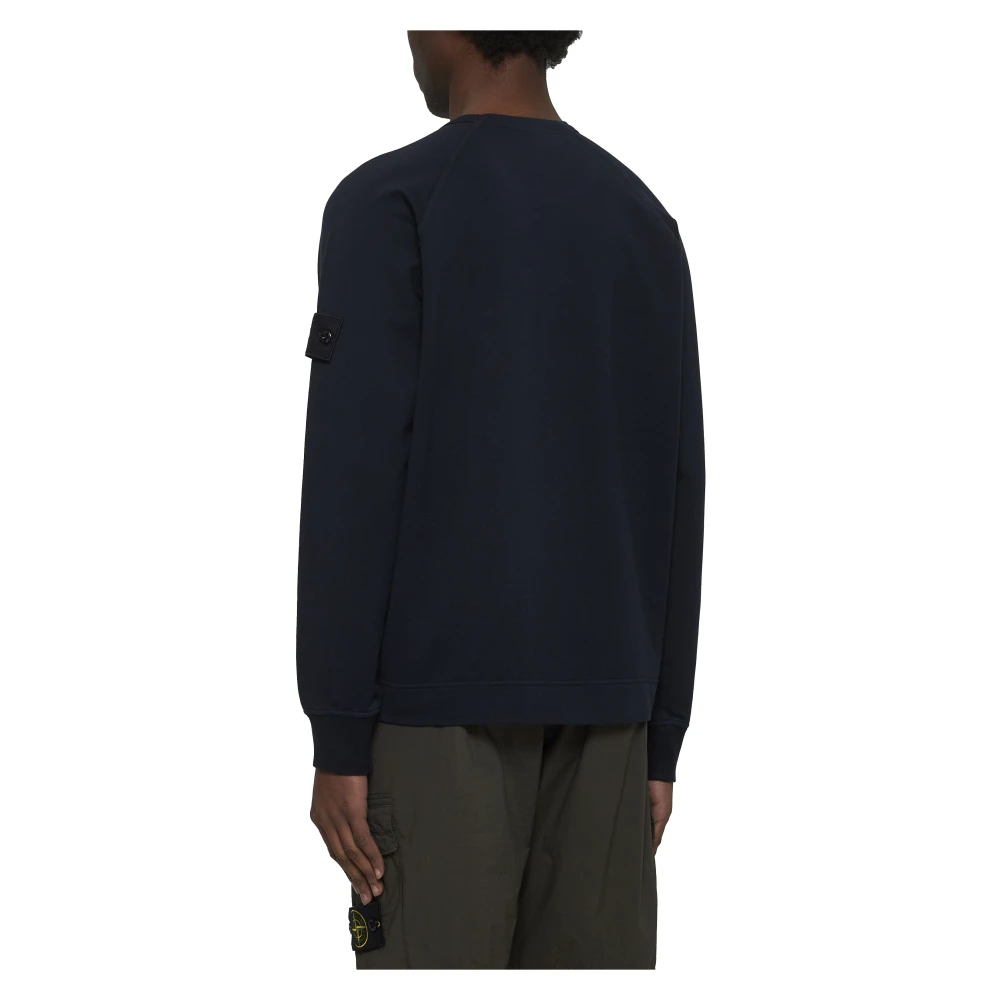 Stone Island Blauwe Sweaters voor Mannen Blue Heren