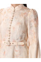 robe-midi-florale-avec-col-montant