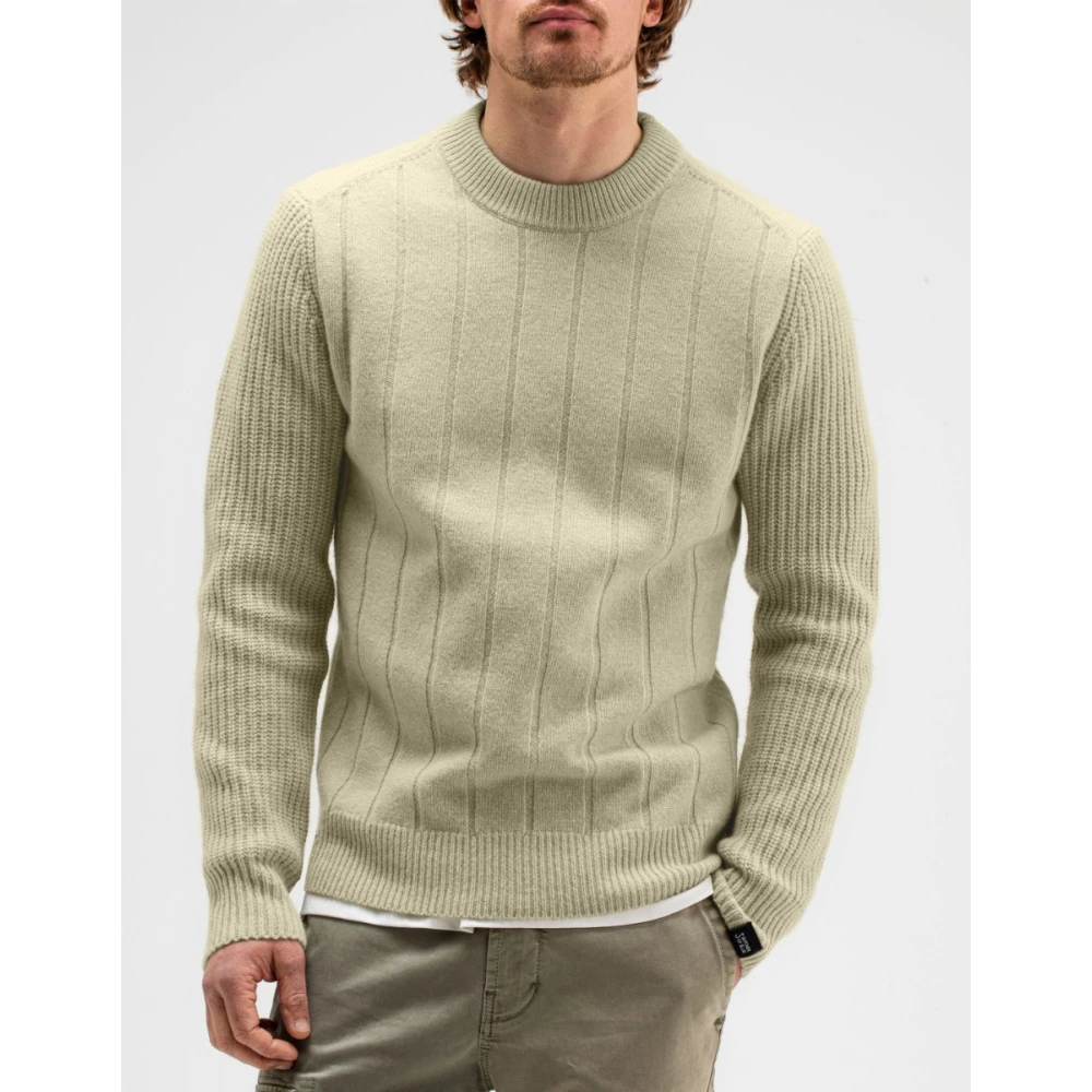 Butcher of Blue Tenzing Fab Mix Crew Trui Groen Green Heren