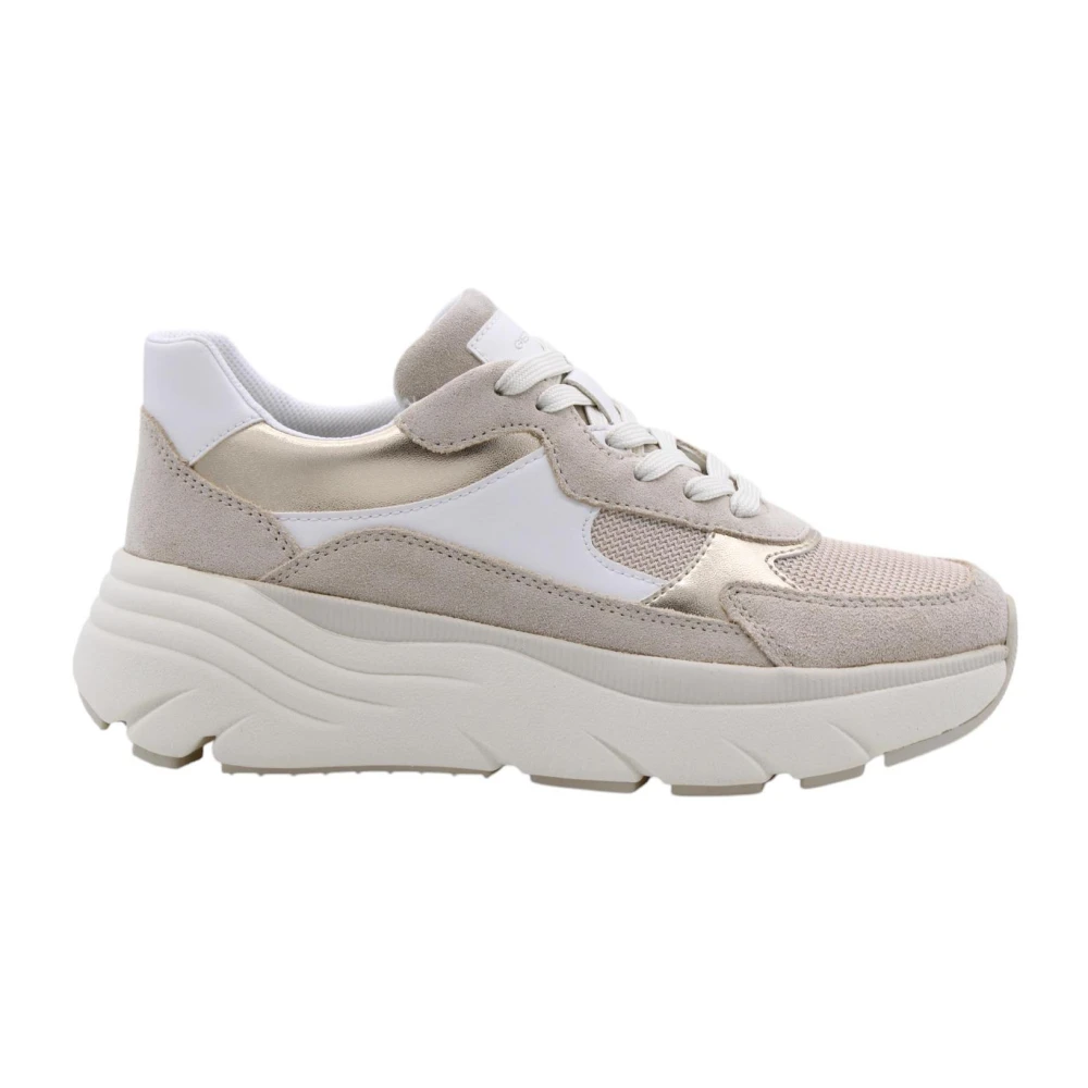 Geox Women's Beige Sneakers,, Ribera Sneaker Shoes For Men Size 7 Uk