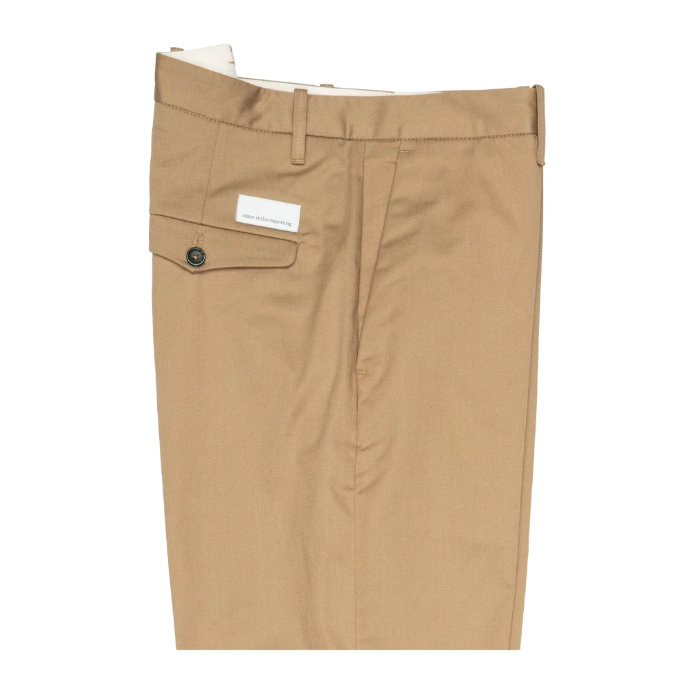 Nine In The Morning Relaxed fit katoenen chino broek Beige Heren