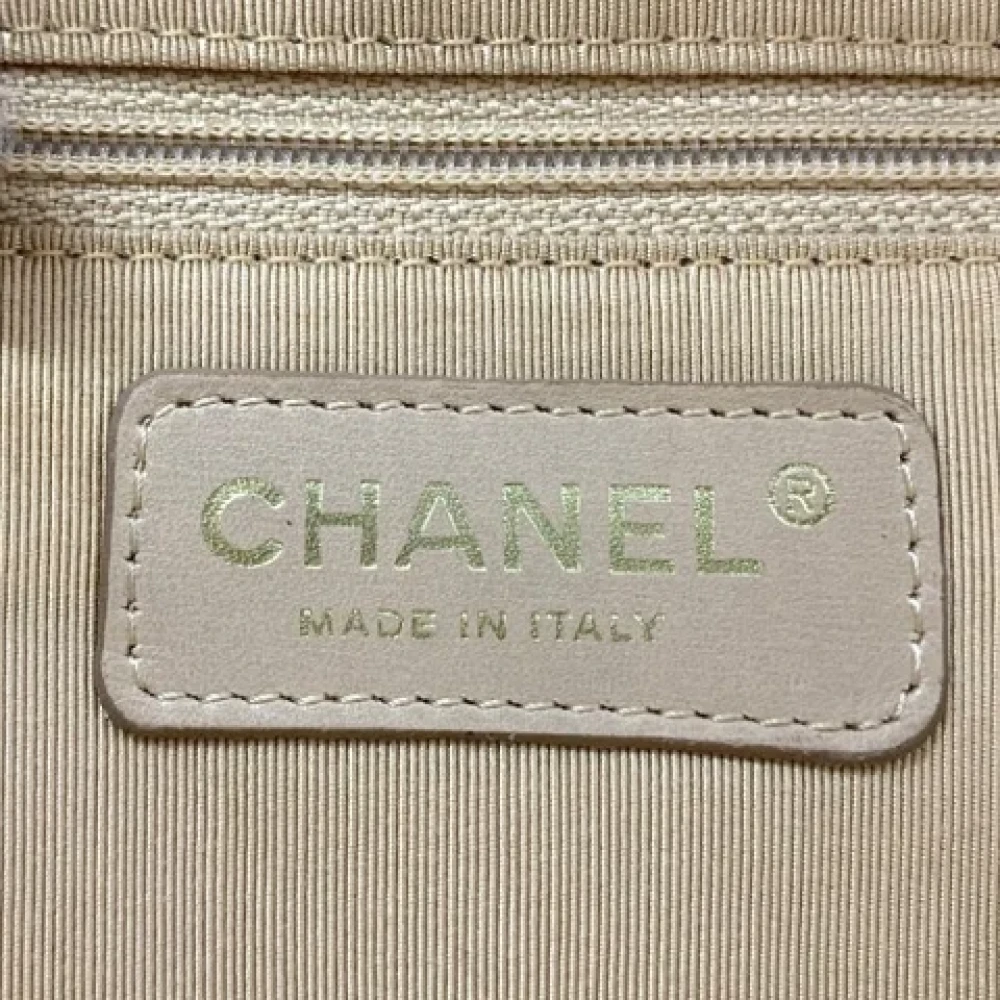Chanel Vintage Pre-owned Leather chanel-bags Beige Dames