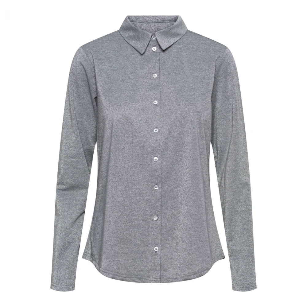 &Co Woman Oversized geruite overhemd Gray Dames