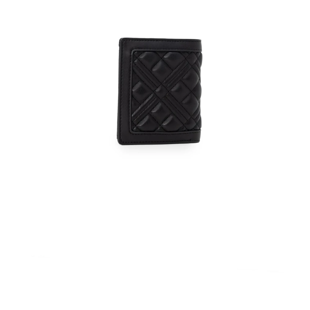 Love Moschino Gewatteerde Clipportemonnee in Zwart Black Dames