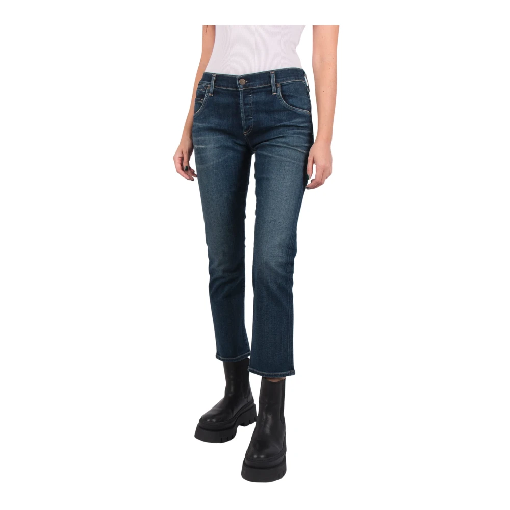 Citizens of Humanity Stijlvolle Cropped Jeans Blue Dames