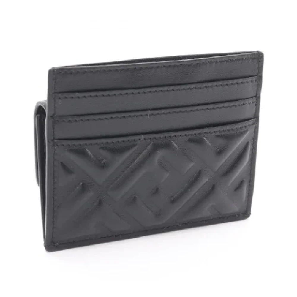 Fendi Vintage Pre-owned Leather wallets Black Dames