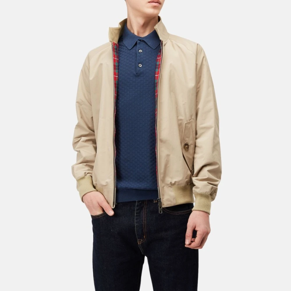 Baracuta Klassieke Harrington jas in natuurlijk Beige Heren