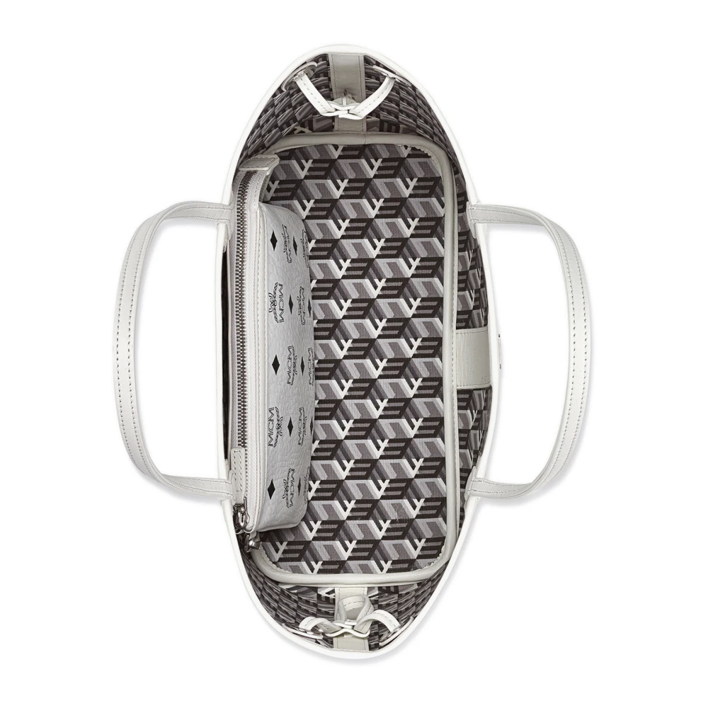 MCM Liz Wendeshopper in Visetos White Dames