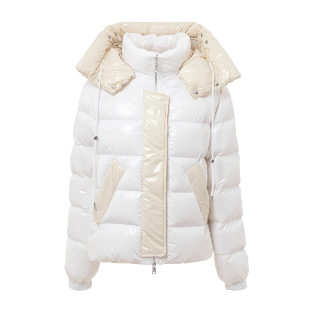 Add Gewatteerde jas met afneembare capuchon White Dames