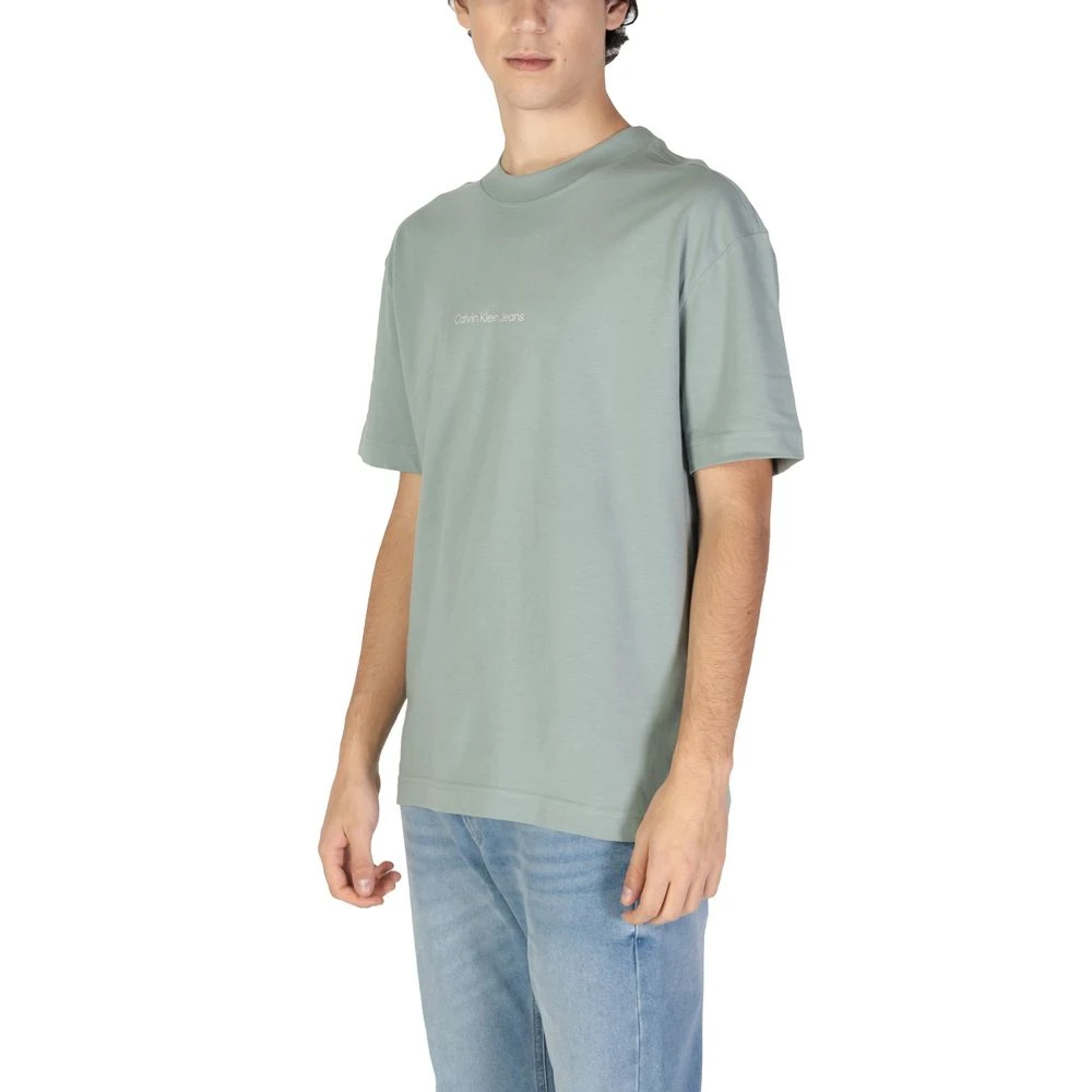 Calvin Klein Jeans Groen Katoenen Heren T-shirt Herfst Winter Green Heren