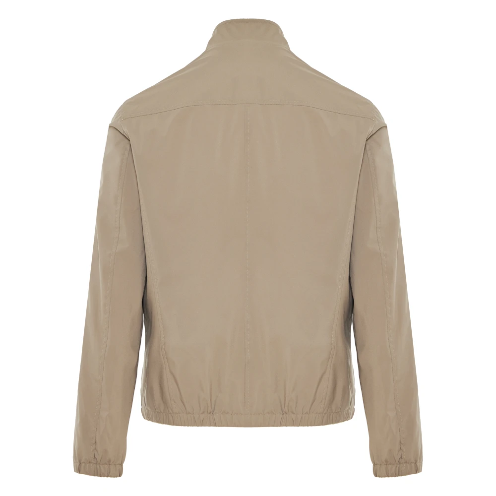 Barba Waterdichte Bomberjack Winddicht Ritssluiting Beige Heren