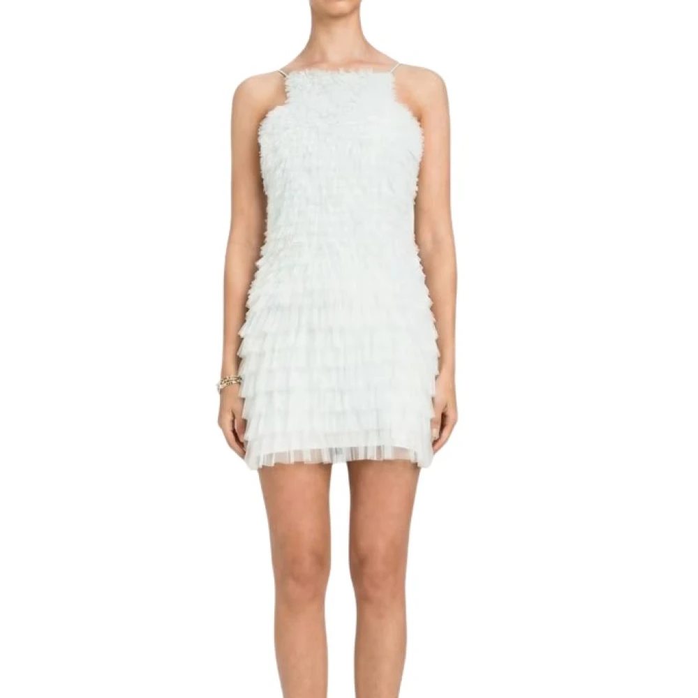 Twinset Damen Blau Kurzes Tüllkleid