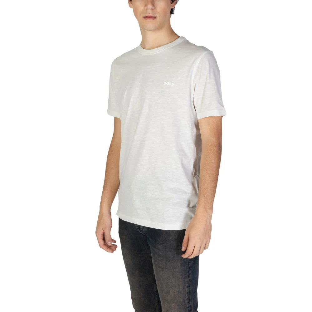 Hugo Boss Heren Lente Zomer Katoenen T-Shirt White Heren