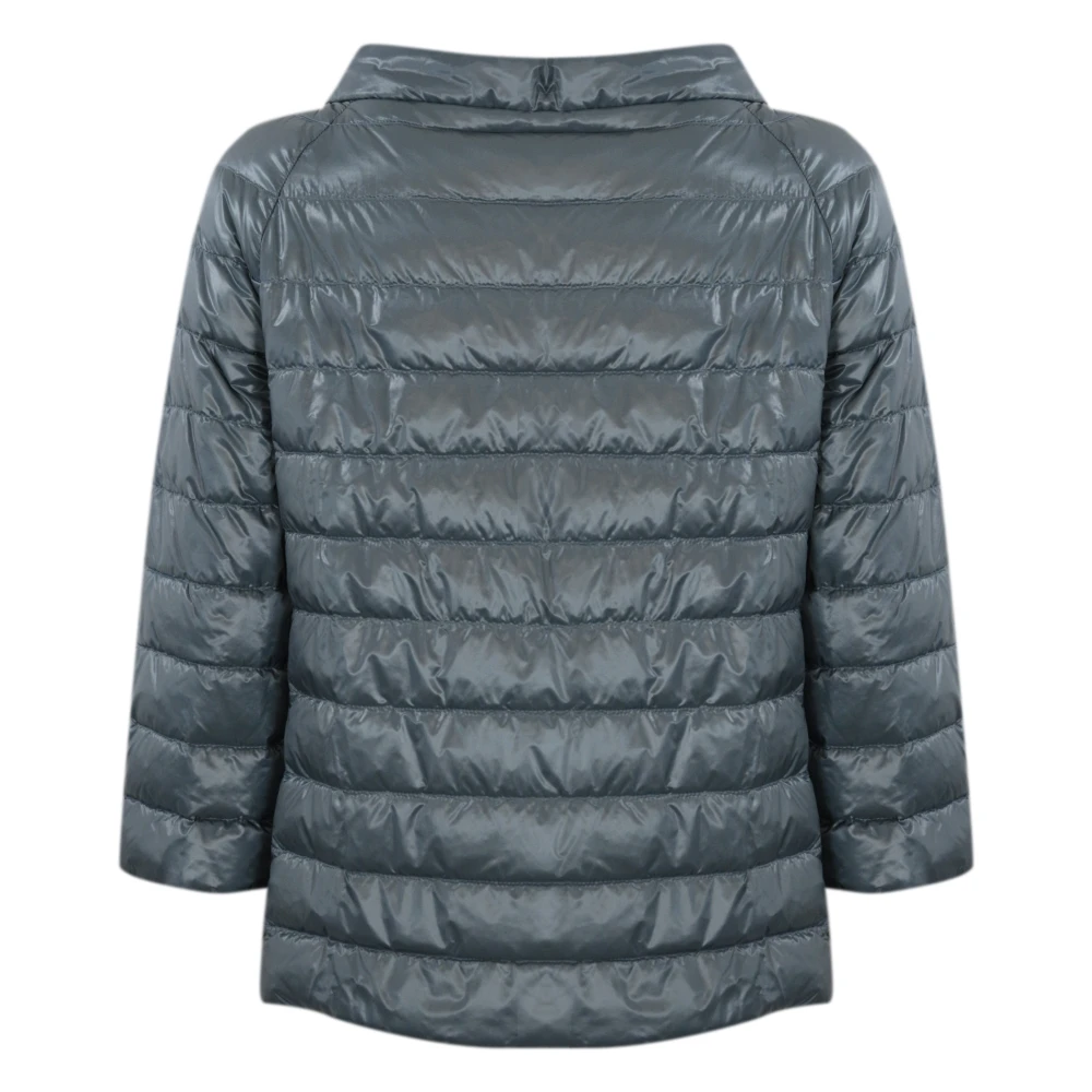 Herno Omkeerbare Gewatteerde Donsjas Blauw Kameel Blue Dames