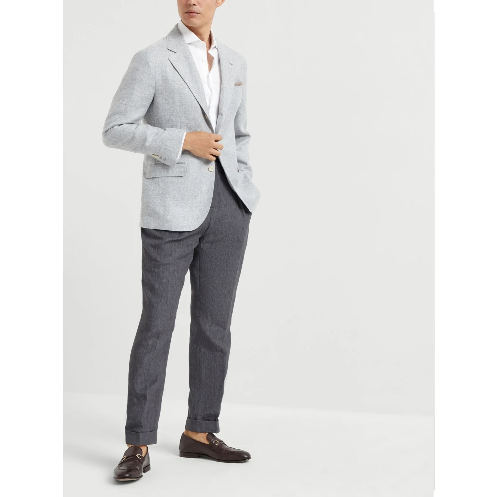 BRUNELLO CUCINELLI Wit Overhemd Klassieke Stijl White Heren